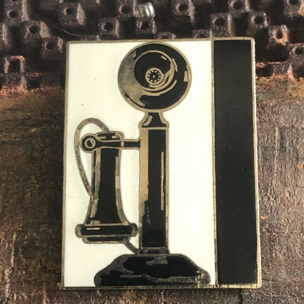Vintage Andy Warhol "Telephone" Brooch Pin By Acme Studio Rare